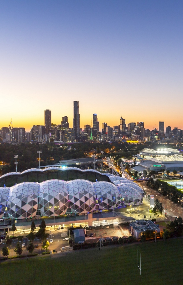 Melbourne Sports Precinct, Melbourne, Victoria © Tim Shaw