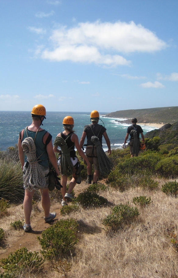 Abseilen, Margaret River, Westaustralien © Margaret River Climbing Co.