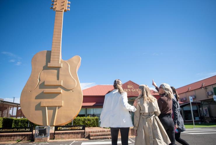 The Big Golden Guitar Tourist Centre, Tamworth, New South Wales © Destination NSW The Big Golden Guitar Tourist Centre, Tamworth, New South Wales © Destination NSW