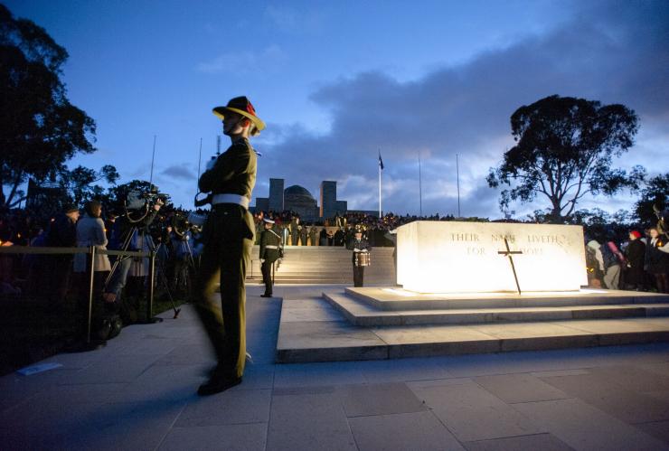 Anzac Day Dawn Service, Australian War Memorial, Canberra, ACT © VisitCanberra Anzac Day Dawn Service, Australian War Memorial, Canberra, ACT © VisitCanberra