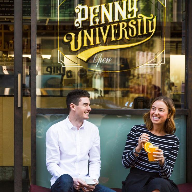 Couple at Penny University in Adelaide © South Australian Tourism Commission Couple at Penny University in Adelaide © South Australian Tourism Commission