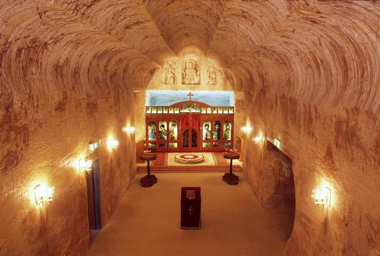 Serbian Church, Coober Pedy, SA © South Australian Tourism Commission, Milton Wordley