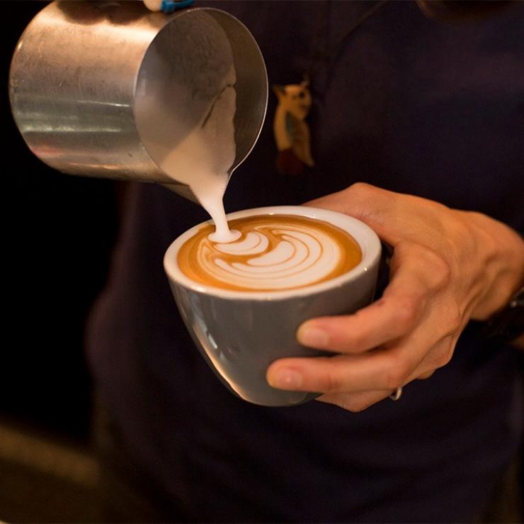 Coffee being poured at John Mills Himself in Brisbane © Laura Seeds Coffee being poured at John Mills Himself in Brisbane © Laura Seeds