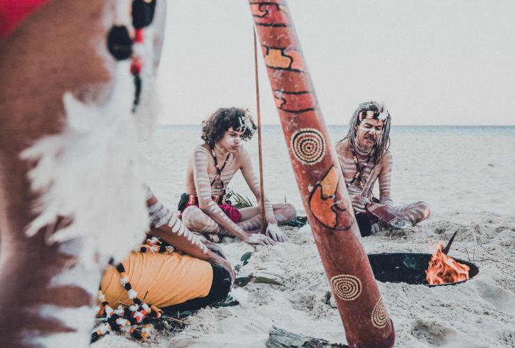 Quandamooka Dancers, North Stradbroke Island, Queensland © Tourism and Events Queensland