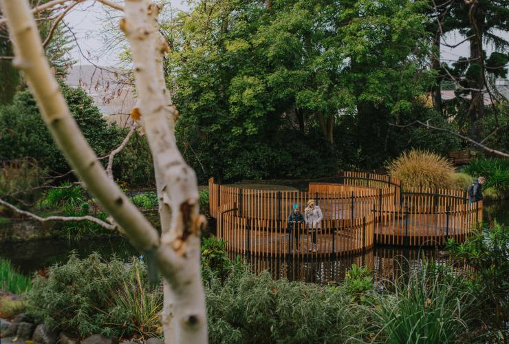 Pond at the Royal Tasmanian Botanical Gardens in Hobart © Lusy Productions