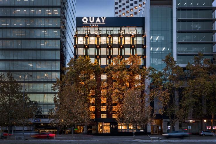 Exterior of Quay Perth, Perth, Western Australia © Thom Davidson