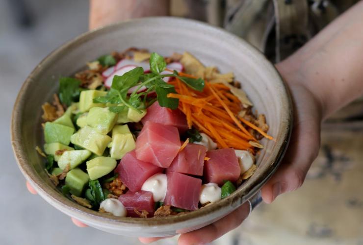 Poke Bowl at Reuben Hills, Surry Hills, Sydney, New South Wales © Reuben Hills