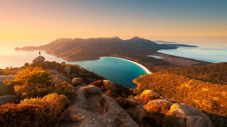 Wineglass Bay, Freycinet National Park, TAS © Graham Freeman, Tourism Tasmania