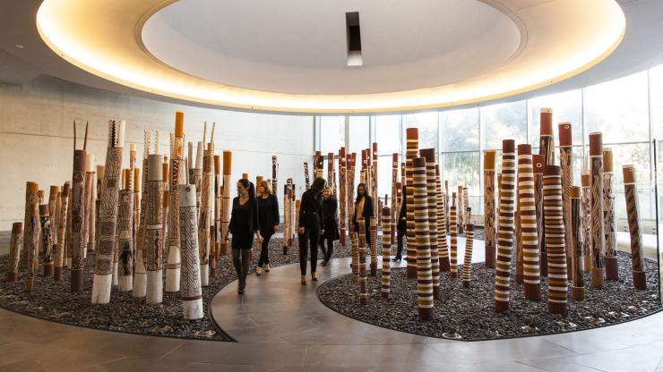 Aboriginal Memorial, National Gallery of Australia, Canberra, ACT © VisitCanberra