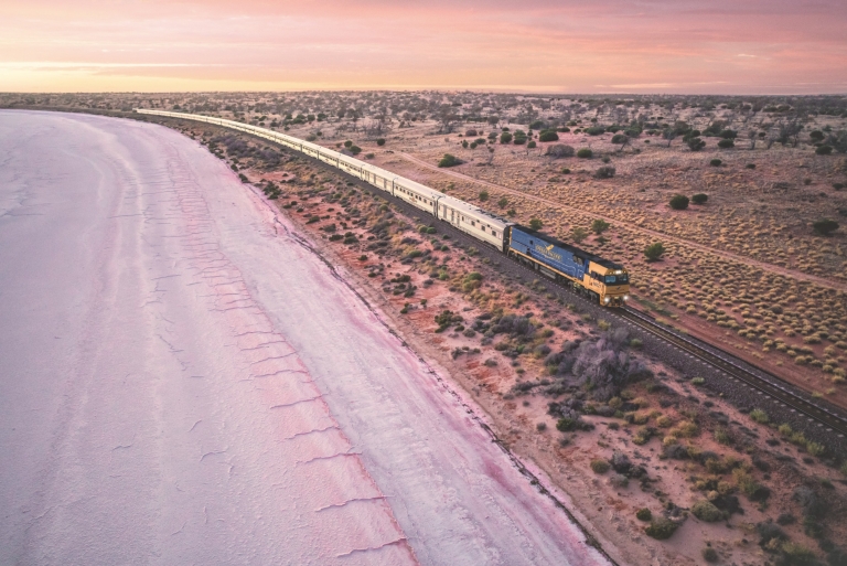 Indian Pacific, Lake Hart, Woomera, South Australia © Andrew Gregory