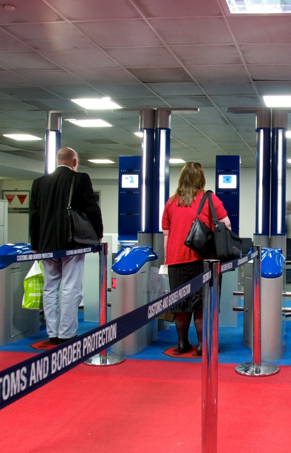 Passengers using SmartGate © Australian Border Force