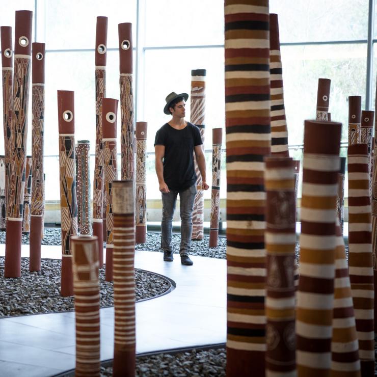 Aboriginal Memorial at the National Gallery of Australia, Canberra, Australian Capital Territory © Visit Canberra