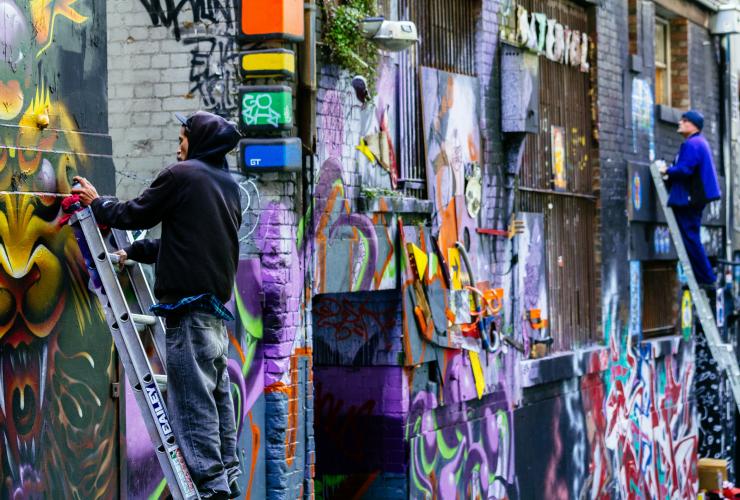 Hosier Lane, Melbourne, VIC © Roberto Seba