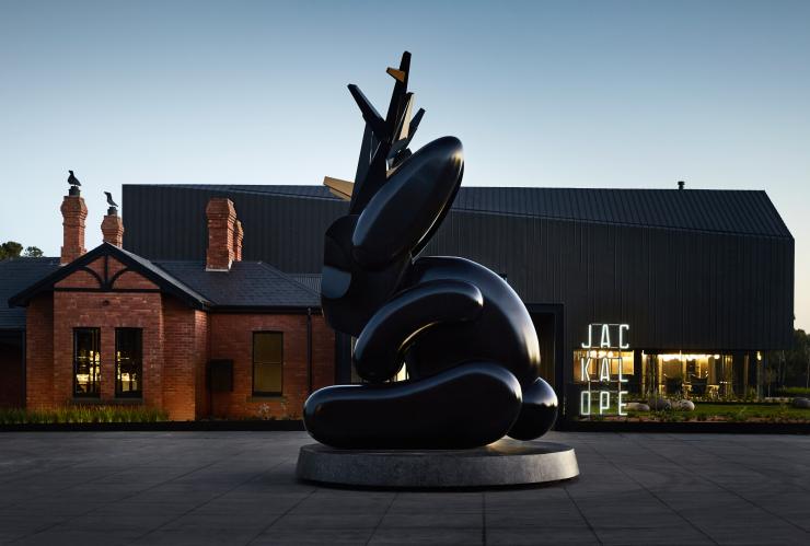 Jackalope statue out the front of the Jackalope hotel and vineyard © Jackalope Hotel Jackalope statue out the front of the Jackalope hotel and vineyard © Jackalope Hotel