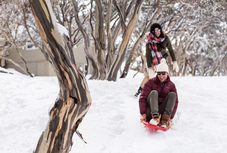 Tobogganing at Mount Hotham, VIC © Tourism Australia Tobogganing at Mount Hotham, VIC © Tourism Australia