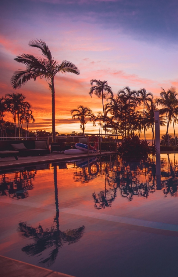 Darwin Skycity Pool at sunset, Darwin, NT © Tourism NT/Dave Anderson