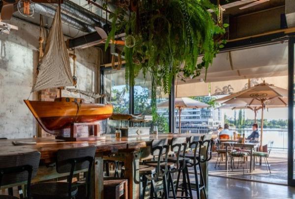  Inside looking out at Local Press Café, Canberra, Australian Capital Territory © Gemma Fischer