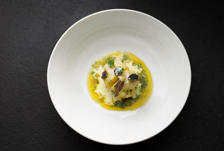 Minted Potato dish served at Attica restaurant in Melbourne © Colin Page