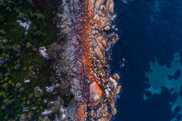 Binalong Bay, Bay of Fires Conservation Area, TAS © Stu Gibson