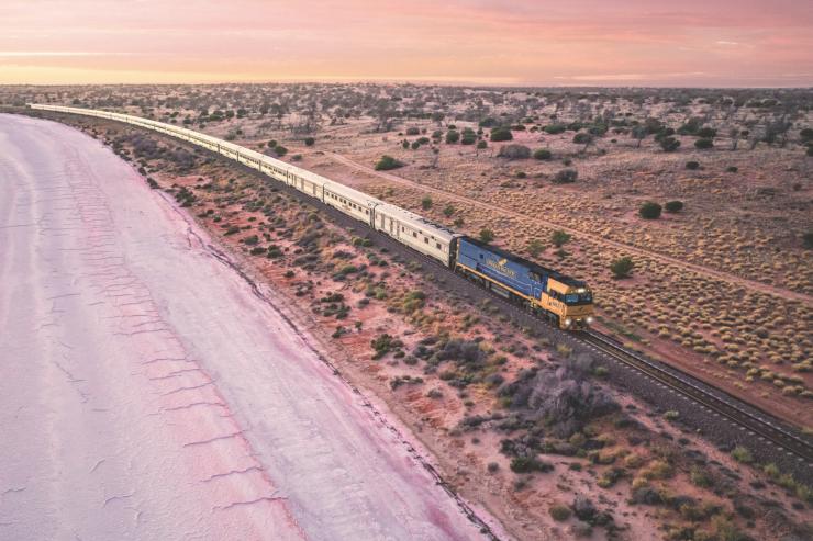 Indian Pacific, Lake Hart, SA © Andrew Gregory