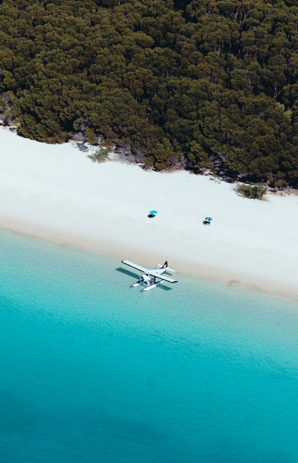 Whitehaven Beach, Îles Whitsunday, QLD © Jason Hill, Tourism & Events Queensland