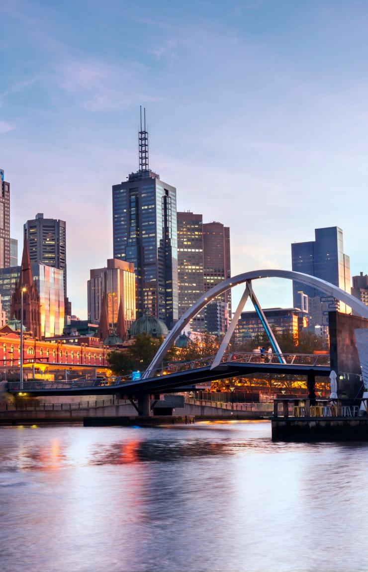 Cakrawala Melbourne dari Southbank, Melbourne, VIC © Robyn Mackenzie