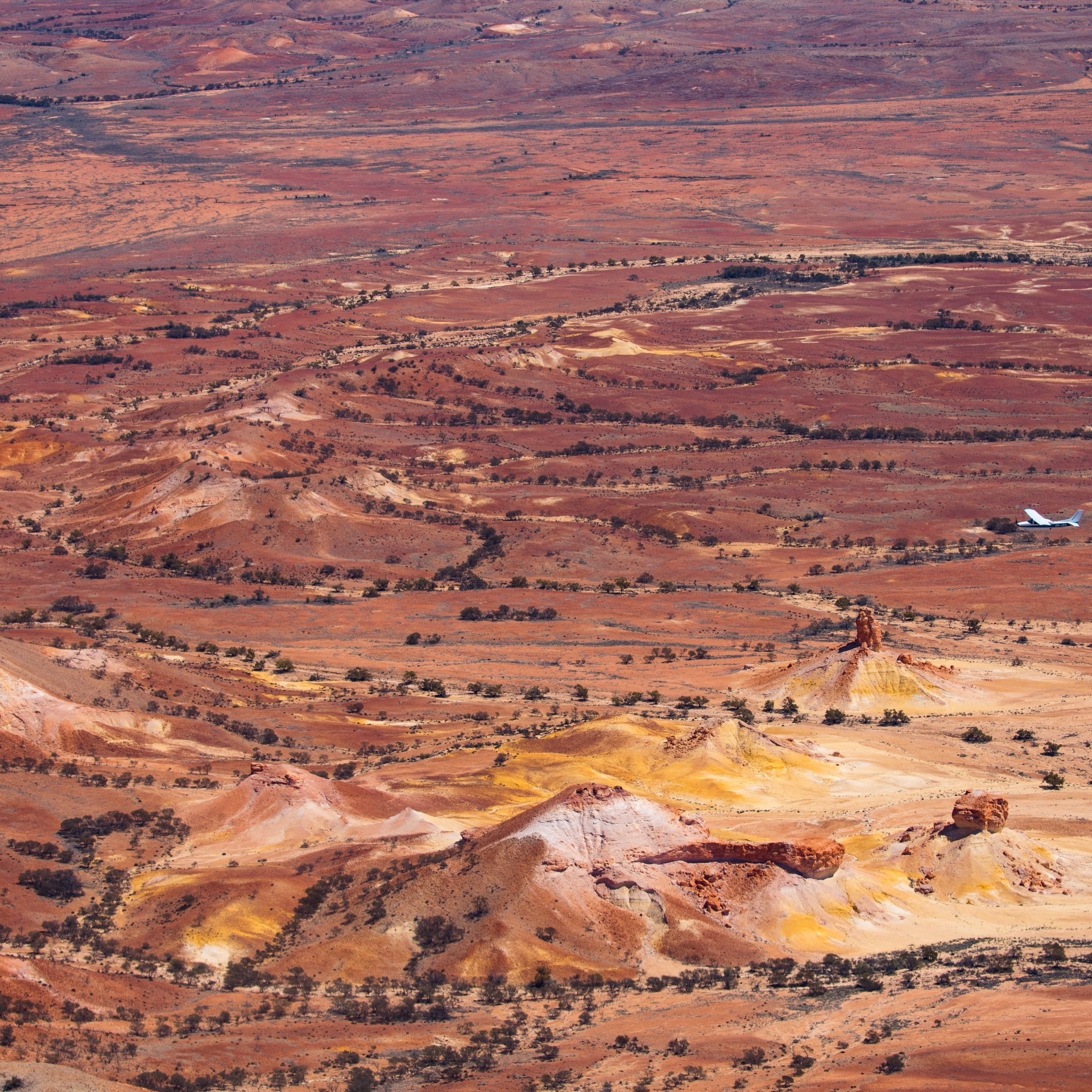 Volo panoramico Wrightsair su Anna Creek © Lachlan Swan