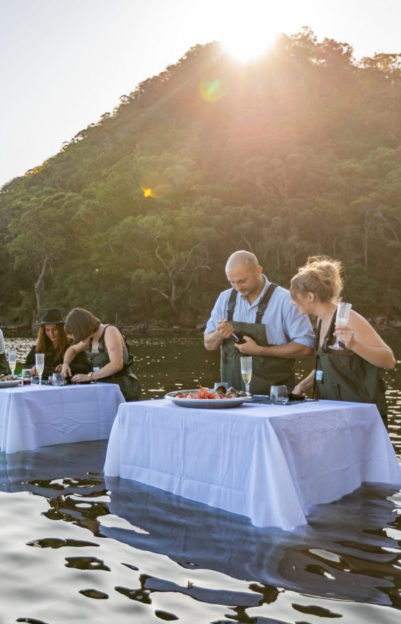 ニューサウスウェールズ州、ムーニー・ムーニー、シドニー・オイスター・ファーム・ツアーズ © Tourism Australia