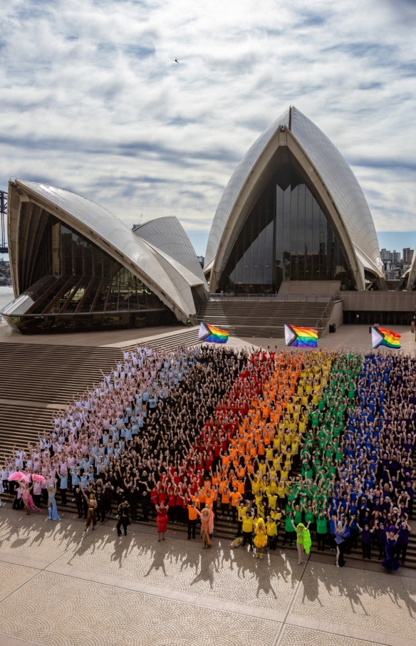 Human Progress Pride flag, Sydney, NSW © Daniel Boud