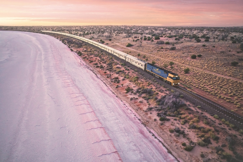 Indian Pacific, Lake Hart, SA © Andrew Gregory Indian Pacific, Lake Hart, SA © Andrew Gregory