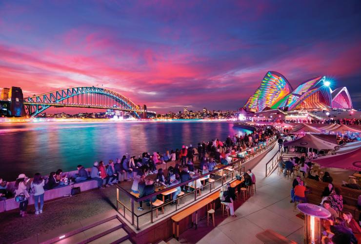 Vivid Sydney, Sydney, NSW © Điểm đến NSW Vivid Sydney, Sydney, NSW © Điểm đến NSW