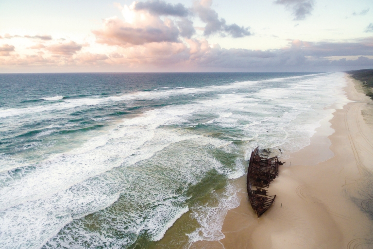 SS Maheno, Đảo Fraser, QLD © Du lịch và Sự kiện Queensland SS Maheno, Đảo Fraser, QLD © Du lịch và Sự kiện Queensland