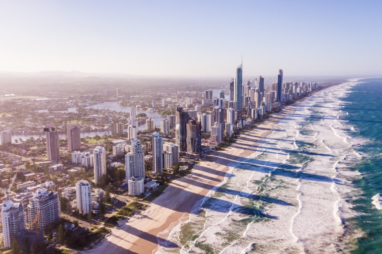 Nhìn từ trên không của đường chân trời © Gold Coast Du lịch Úc Nhìn từ trên không của đường chân trời © Gold Coast Du lịch Úc