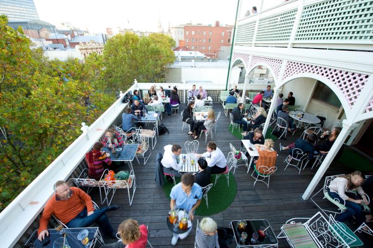 Madame Brussels rooftop, Melbourne, Victoria © Ghé thăm Victoria Madame Brussels rooftop, Melbourne, Victoria © Ghé thăm Victoria