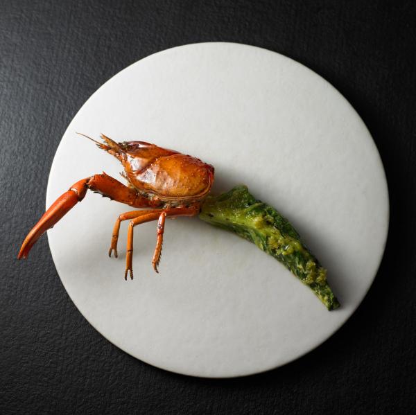 Marron nướng chanh sa mạc tại Attica, Melbourne, Victoria © Attica