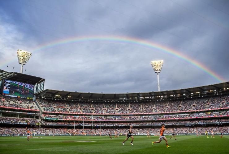AFL tại Melbourne Cricket Ground, Melbourne, Victoria © Melbourne Cricket Ground AFL tại Melbourne Cricket Ground, Melbourne, Victoria © Melbourne Cricket Ground