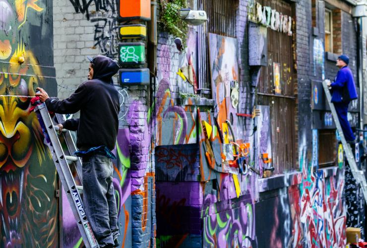 Hosier Lane, Melbourne, VIC © Roberto Seba Hosier Lane, Melbourne, VIC © Roberto Seba