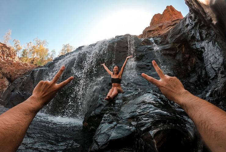 北領地尼特米魯克國家公園的艾迪絲瀑布（Edith Falls）©澳洲旅遊局