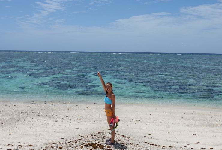 Christy Leung swimming at Lady Elliot Island, Queensland © Christy Leung