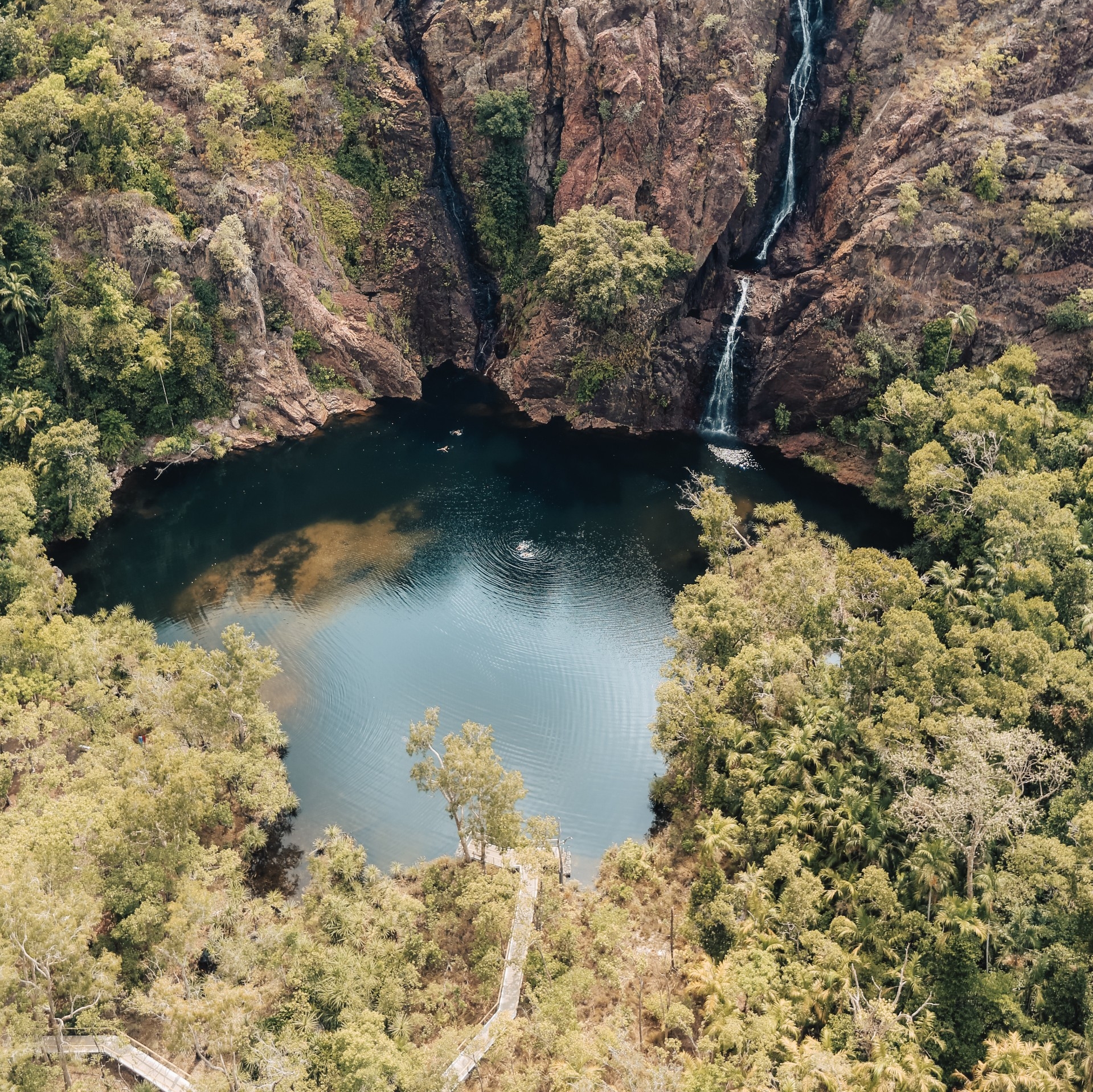 北領地李治菲特國家公園（Litchfield National Park）汪吉瀑布（Wangi Falls）©北領地旅遊局/Lucy Ewing