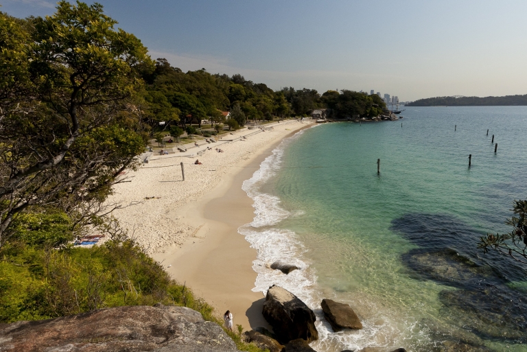 新南威爾士悉尼尼新園公園（Nielsen Park）的鯊魚灘（Shark Beach）©新南威爾士州旅遊局Andrew Gregory