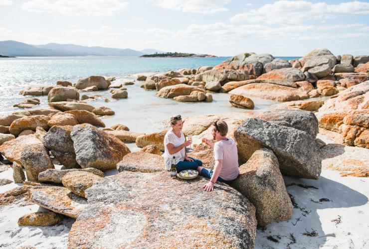 Waubs Bay Beach, Bicheno, Tasmania © Stu Gibson