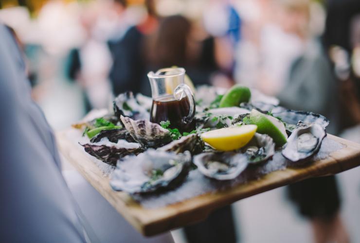 Oyster dish at qualia, Hamilton Island, QLD © Tourism Australia