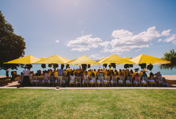 Paspaley 'Stranded at qualia' lunch, Hamilton Island, Queensland © Tourism Australia