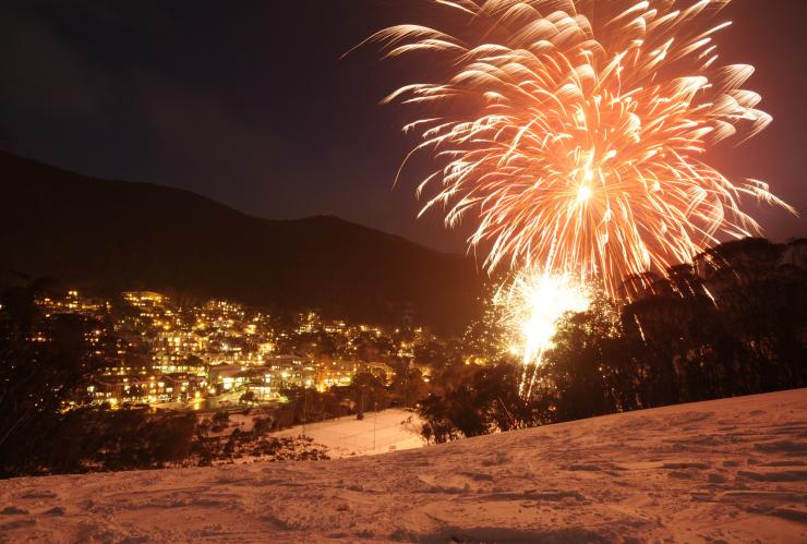 Fireworks, Kareela Hutte, Thredbo, NSW © Thredbo