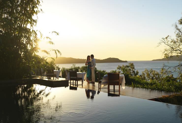Sunset dining at qualia, Hamilton Island, QLD © Luxury Lodges of Australia