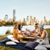 Kangaroo Point picnic, Brisbane, QLD © Brisbane Marketing