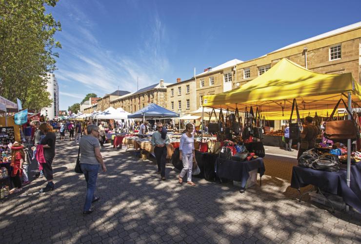 Salamanca Market, Hobart, Tasmanie © Tourism Australia