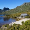 Hangar à bateaux, lac Dove et Cradle Mountain, parc national Cradle Mountain-Lake St Clare, TAS © Adrian Cook