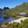 Hangar à bateaux, lac Dove et Cradle Mountain, parc national Cradle Mountain-Lake St Clare, TAS © Adrian Cook